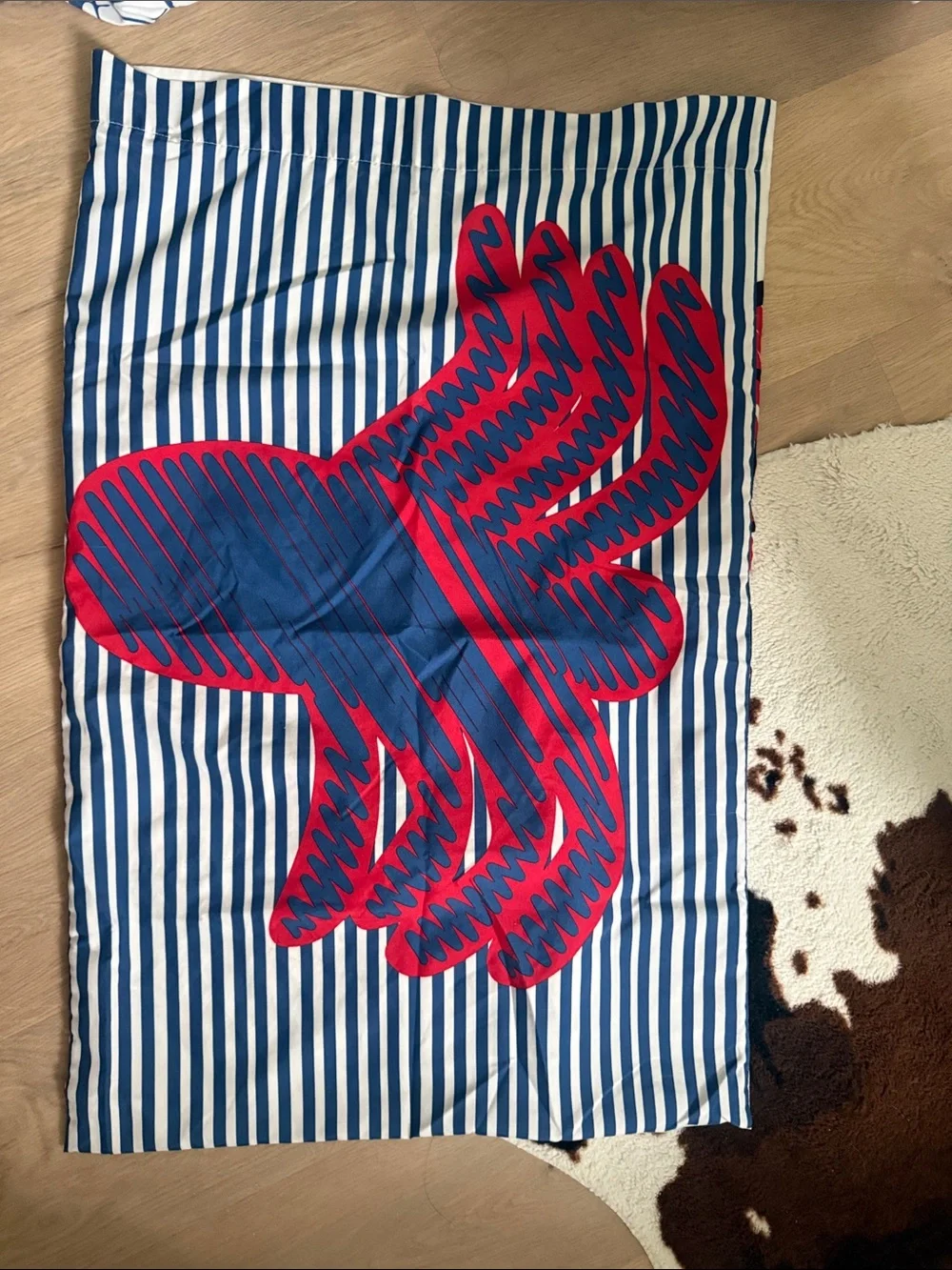Spiderman Themed Red, Black & Blue Bedding Set Twin Size